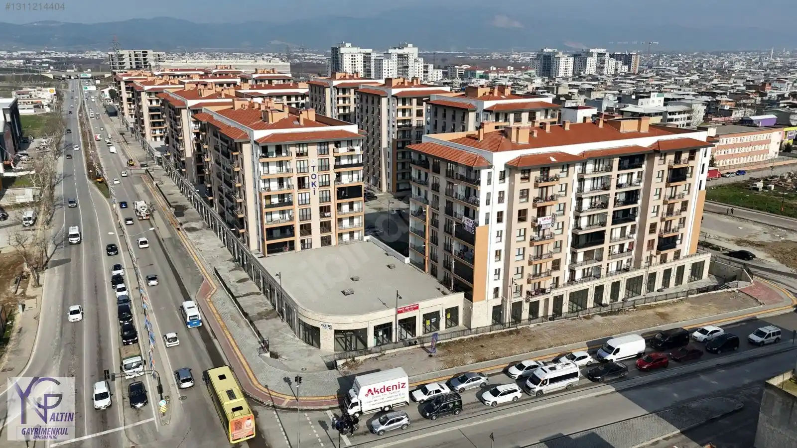 Yıldırım Mevlana Toki'de 57 m2 Satılık Dükkan